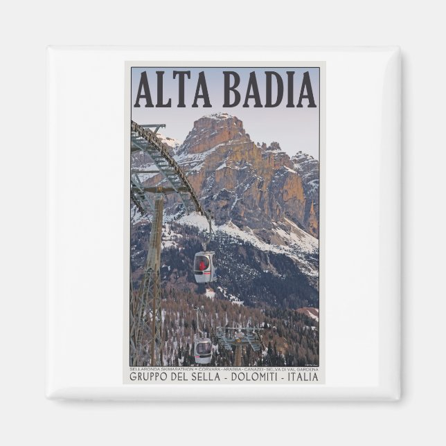 Aimant Sella Ronda - Alta Badia Gondola (Devant)