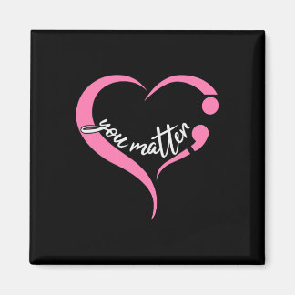 Aimant Semicolon de la jeunesse Santé mentale et suicide