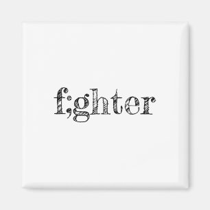 Aimant Semicolon pour soutenir la sensibilisation à la dé