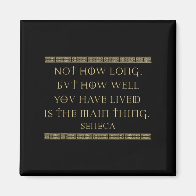 Aimant Seneca Stoicism Citations Inspirantes Memento Mori (Devant)