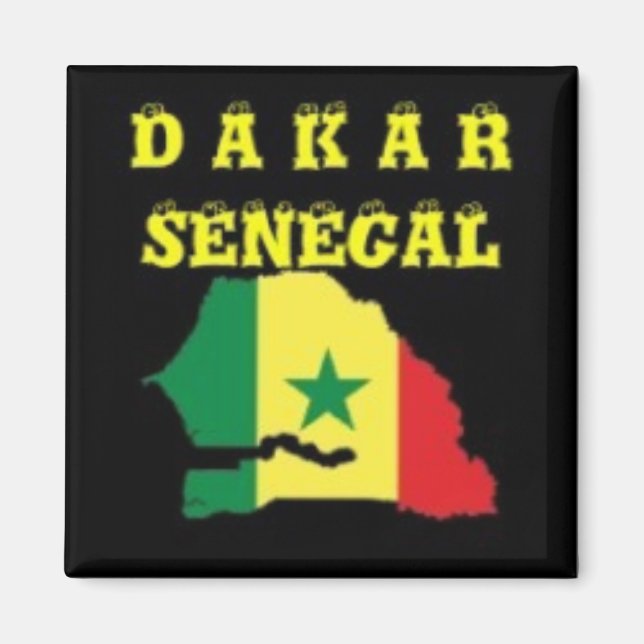 AIMANT SÉNÉGAL (DAKAR) CARTE T-SHIRT ET ETC (Devant)