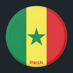 Aimant Sénégal Drapeau charmant patriotique<br><div class="desc">Sénégal Drapeau de charme du magnet patriotique avec le drapeau du Sénégal étalé sur tout l'aimant. Le nom du pays est subtilement intégré dans la conception du fond. Le texte est entièrement personnalisable à l'aide de la fonction "Customiser !". Ce magnifique Sénégal Magnet est le cadeau élégant pour toutes les...</div>