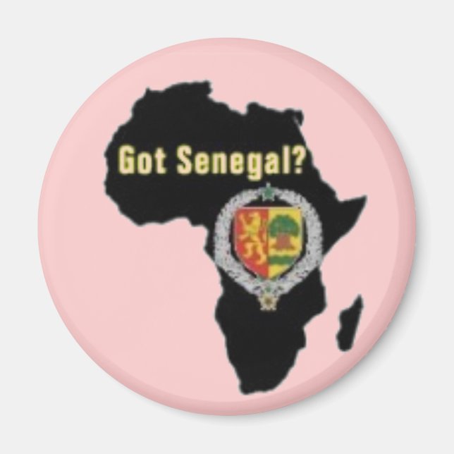 AIMANT SÉNÉGAL / DRAPEAU SÉNÉGALAIS T-SHIRT ET ETC (Devant)