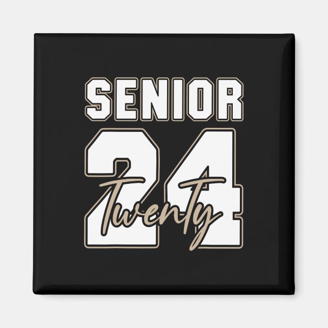 Aimant Senior 2024 Class Of 2024 Back To School Graduatio (Devant)