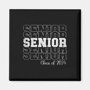Aimant Senior 2024 Classe De 2024 Aînés Diplôme 24