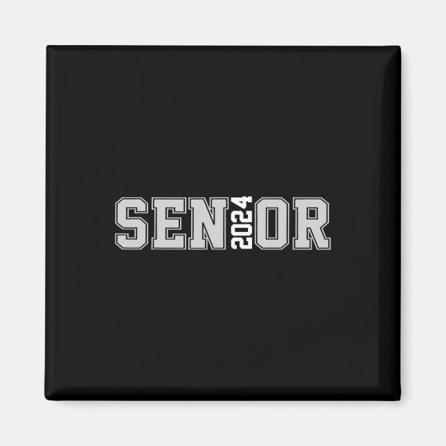 Aimant Senior 2024 Classe De 2024 Aînés Diplôme 24 1 (Devant)