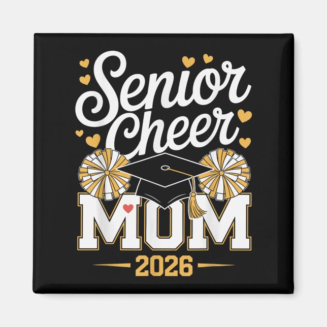 Aimant Senior Cheer Mom Cl De 2026 (Devant)