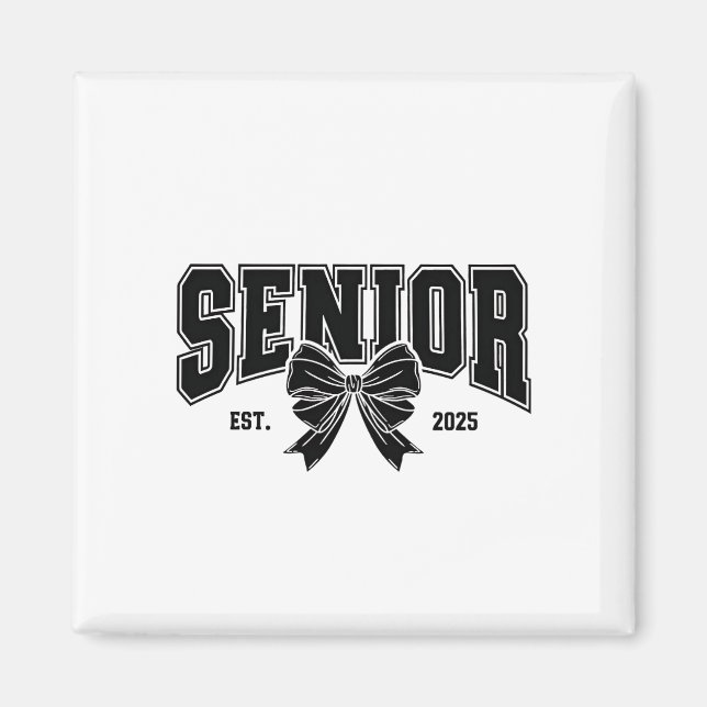 Aimant Senior Est 2025 Graduation Student Vintage (Devant)