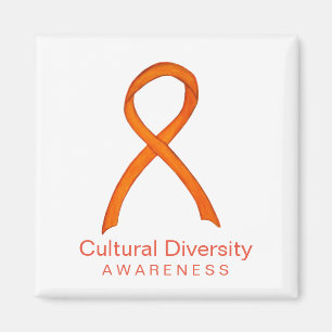 Aimant Sensibilisation à la diversité culturelle Ruban Ré