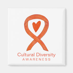 Aimant Sensibilisation à la diversité culturelle Ruban Ré