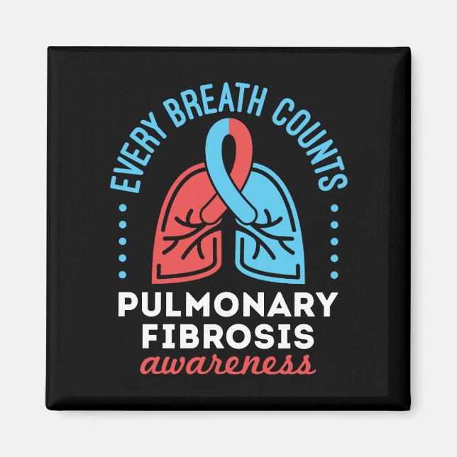 Aimant Sensibilisation à la fibrose pulmonaire Chaque res (Devant)