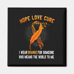 Aimant Sensibilisation à la leucémie Cancer Orange Ribbon