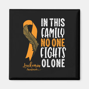 Aimant Sensibilisation à la leucémie Orange Ribbon Cancer