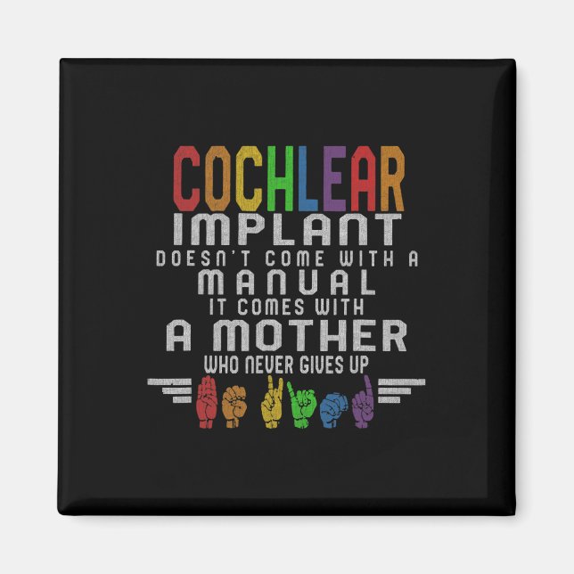 Aimant Sensibilisation à la perte auditive Mère Cochléair (Devant)