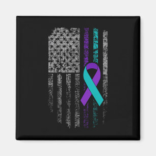 Aimant Sensibilisation à la prévention du suicide Drapeau