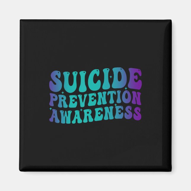 Aimant Sensibilisation à la prévention du suicide Super T (Devant)