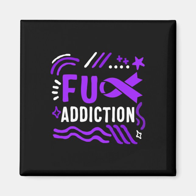 Aimant Sensibilisation à la surdose de drogue Ruban drogu (Devant)