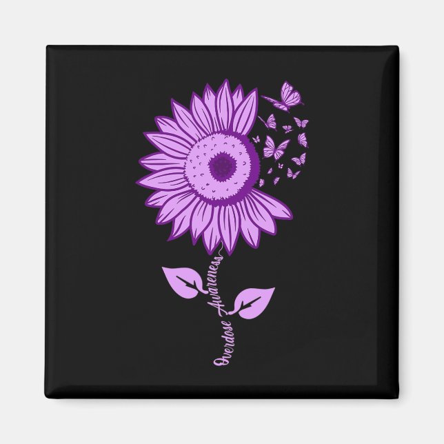 Aimant Sensibilisation à la surdose Toxicomanie au ruban  (Devant)