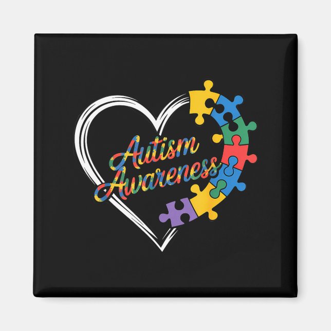 Aimant Sensibilisation à l'autisme  (Devant)