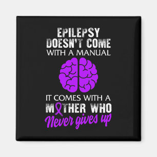 Aimant Sensibilisation à l'épilepsie Mère pourpre Ribbon 