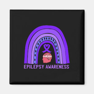 Aimant Sensibilisation à l'épilepsie Soutien violet Ruban