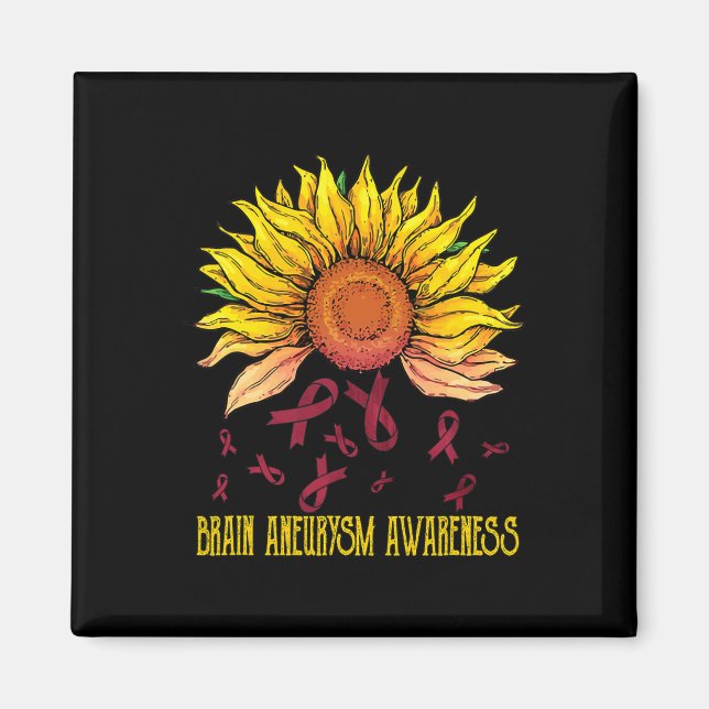 Aimant Sensibilisation à l'neurysme Tournesol (Devant)