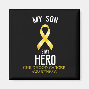 Aimant Sensibilisation au cancer de l'enfance Mon Fils es