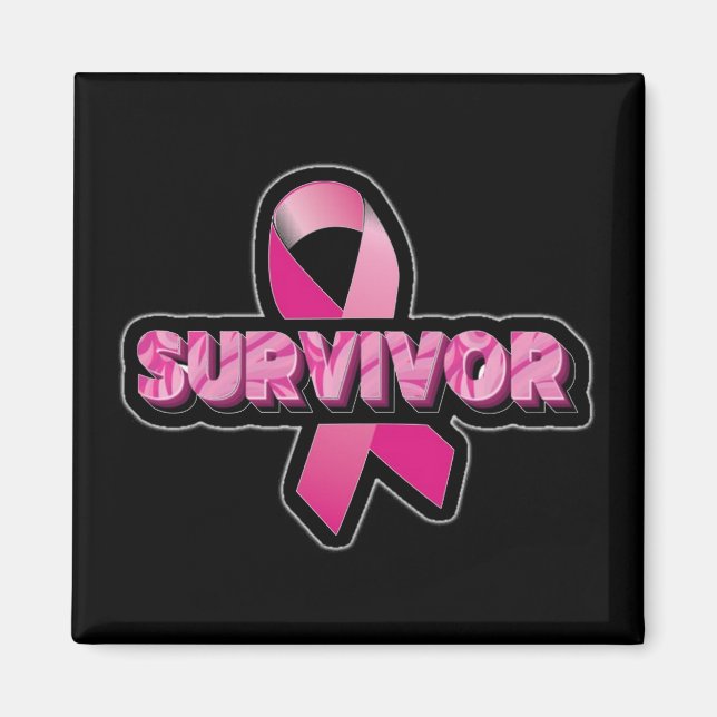 Aimant Sensibilisation au cancer du sein (Devant)