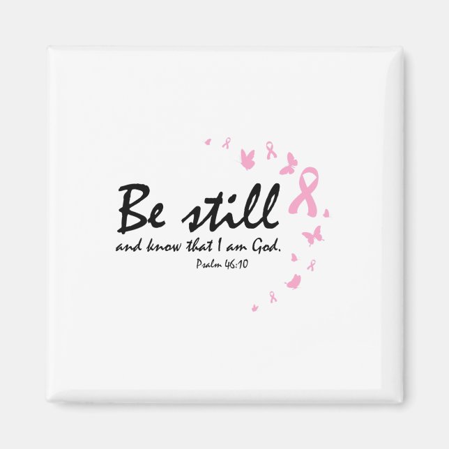 Aimant Sensibilisation au cancer du sein Cadeaux chrétien (Devant)