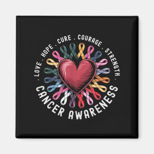 Aimant Sensibilisation au cancer Tous les cancers compten
