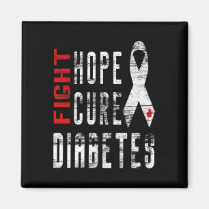Aimant Sensibilisation au diabète de type 1 - Guérir le d