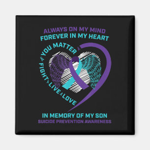 Aimant Sensibilisation Au Suicide En Mémoire De Mon Fils