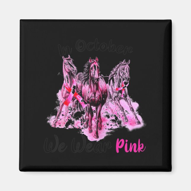 Aimant Sensibilisation Des Femmes En Octobre Nous Portons (Devant)