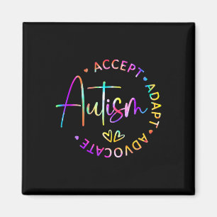 Aimant Sensibilisation sur l'autisme Accepter Adapt Advoc