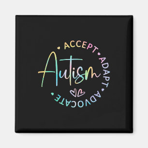 Aimant Sensibilisation sur l'autisme Accepter Adapt Advoc