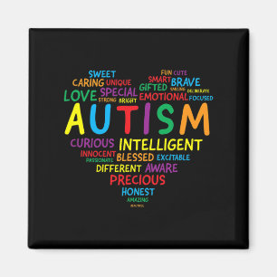 Aimant Sensibilisation sur l'autisme Autisme Coeur Autism