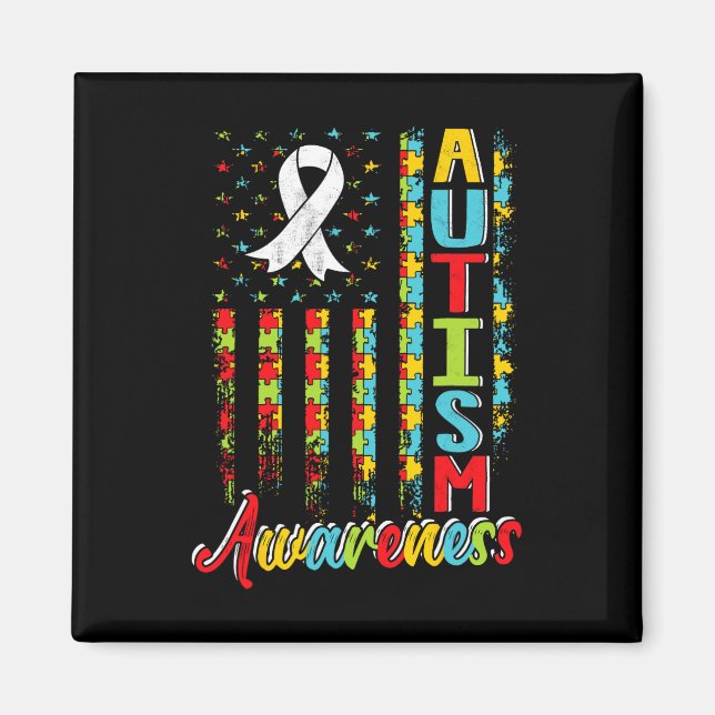 Aimant Sensibilisation sur l'autisme Autistes Autistes So (Devant)