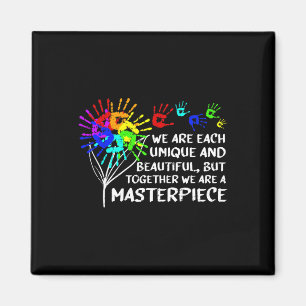 Aimant Sensibilisation sur l'autisme Chef-d'oeuvre unique