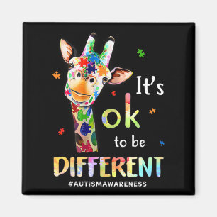Aimant Sensibilisation sur l'autisme Cute Giraffe Animal