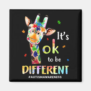 Aimant Sensibilisation sur l'autisme Cute Giraffe Animal