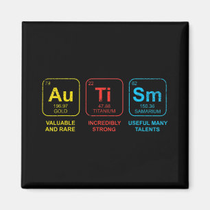 Aimant Sensibilisation sur l'autisme Femmes Hommes Enfant