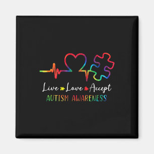 Aimant Sensibilisation sur l'autisme Hommes Femmes Enfant