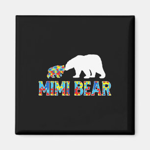 Aimant Sensibilisation sur l'autisme Mimi Bear Puzzle Sup