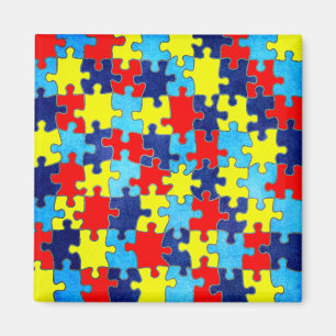Aimant Sensibilisation sur l'autisme-Puzzle par Shirley T