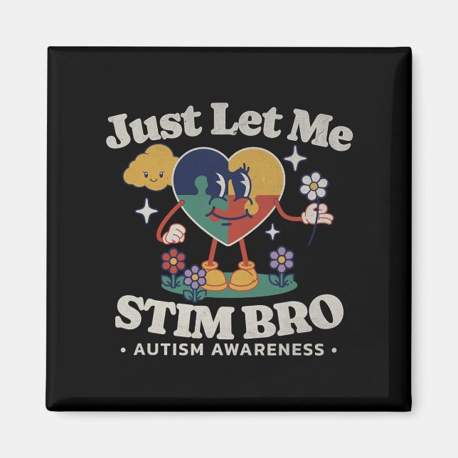 Aimant Sensibilisation sur l'autisme Support Stimming Cut (Devant)