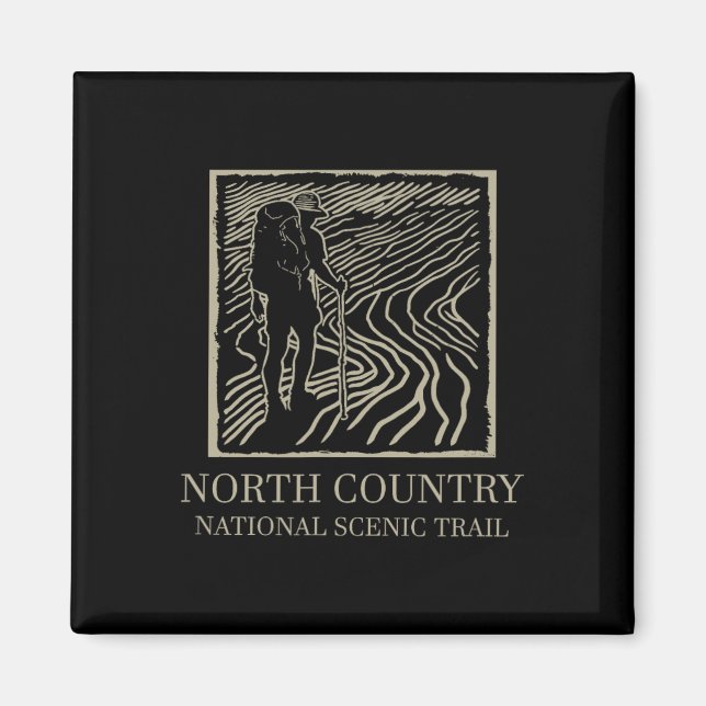 Aimant Sentier national Scénique - Randonneur du North Co (Devant)