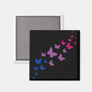 Aimant Sentier papillon de la fierté bisexuelle