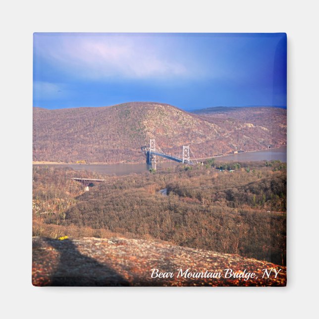 Aimant Sentier Popolopen vue sur le pont de Bear Mountain (Devant)