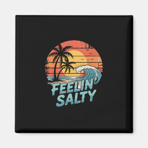 Aimant Sentiment Drôle Salé Plage Vacances d'Été Vintage 