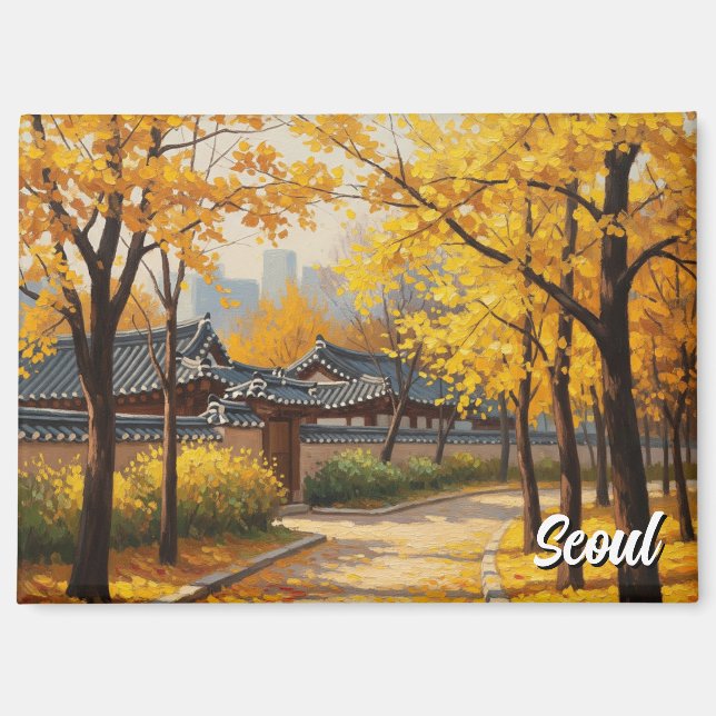 Aimant Séoul Bukchon Corée du Sud (Recto)